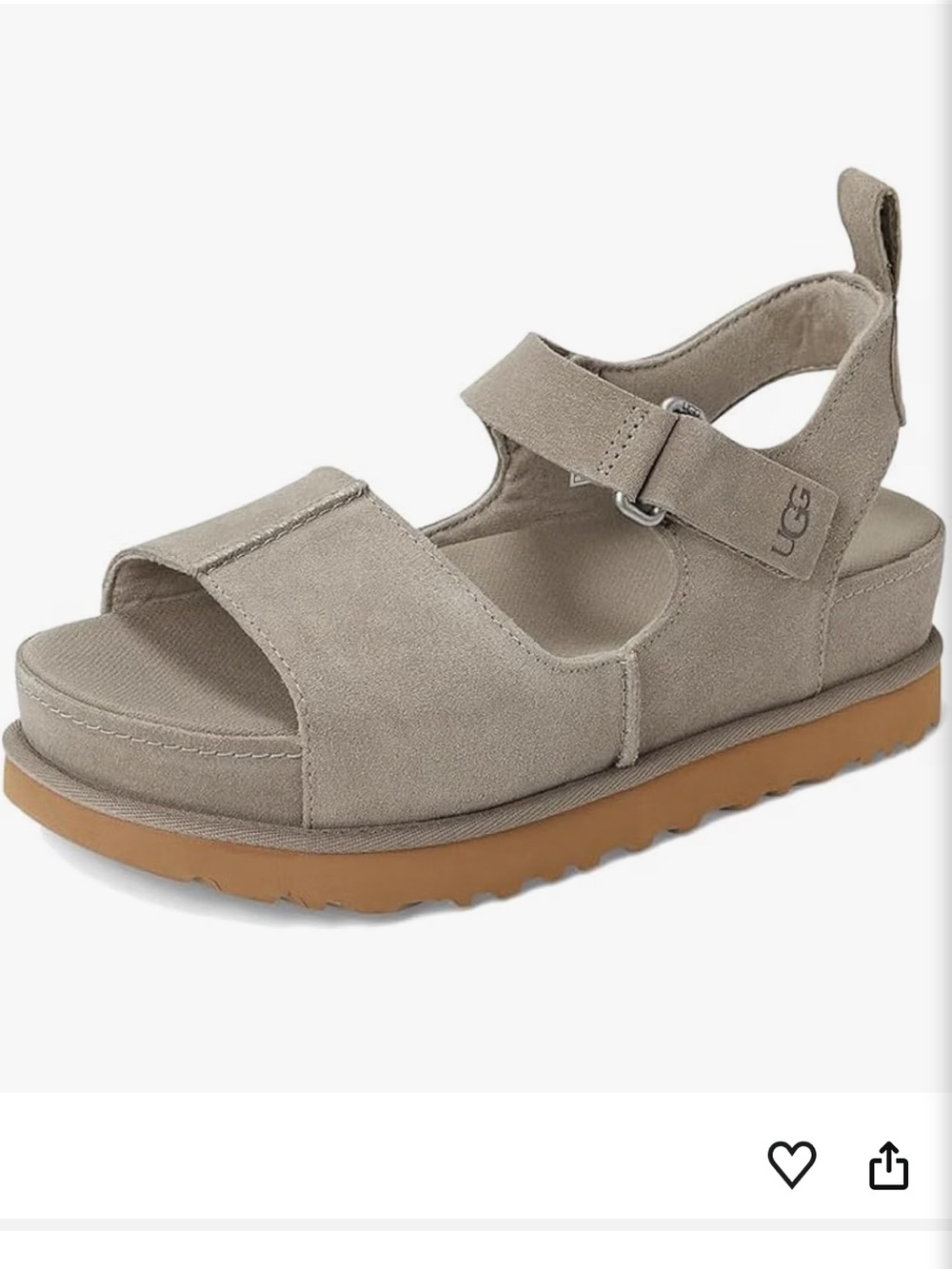 UGG' smoke Plume Suede Strap Sandals